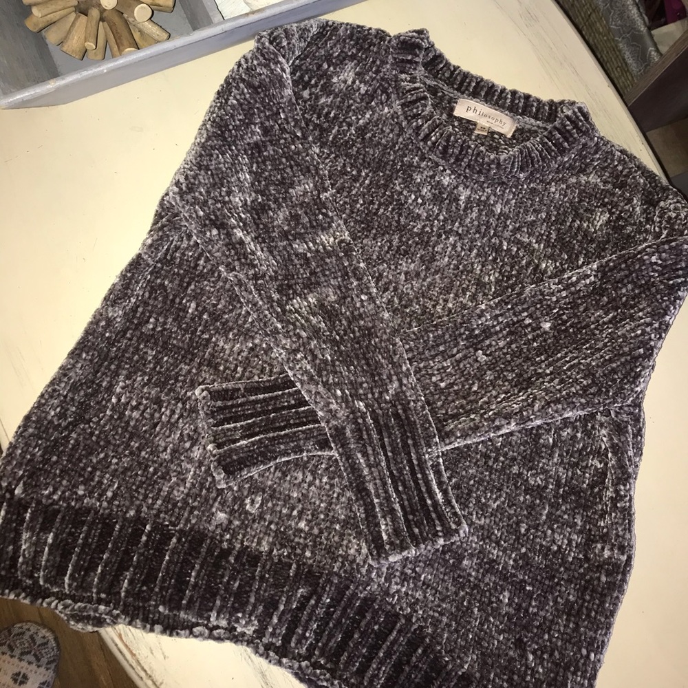 Philosophy Chenille Gray sweater